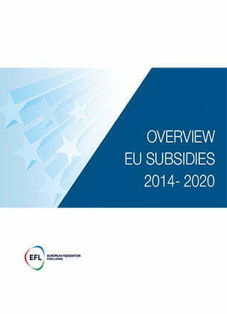 Overview EU subsidies 2014 – 2020